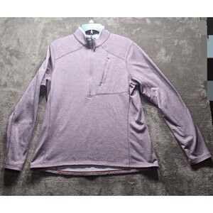 5.11 Tactical Womens Large Pull Over 1/2 Zip Fleece Sweatshirt Lavender/pink